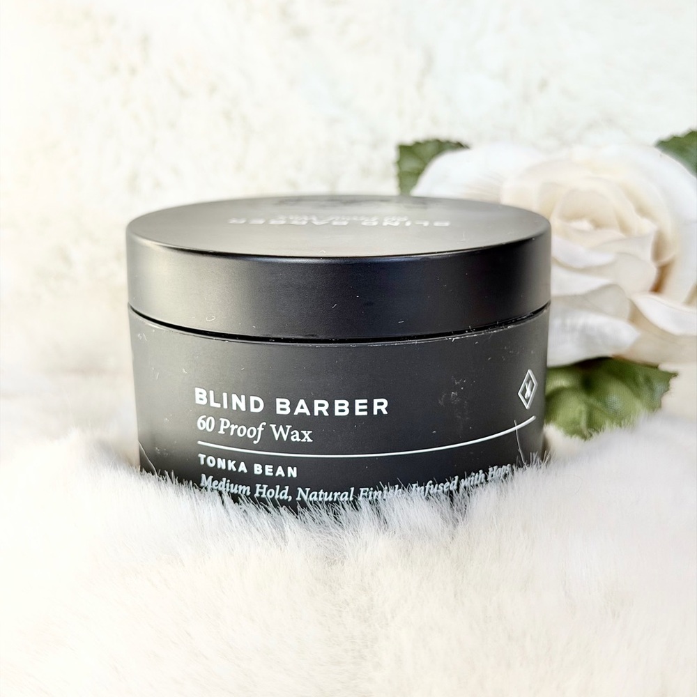 New with tags BLIND BARBER 60 Proof Wax -MEDIUM HOLD Tonka bean 1.5 oz